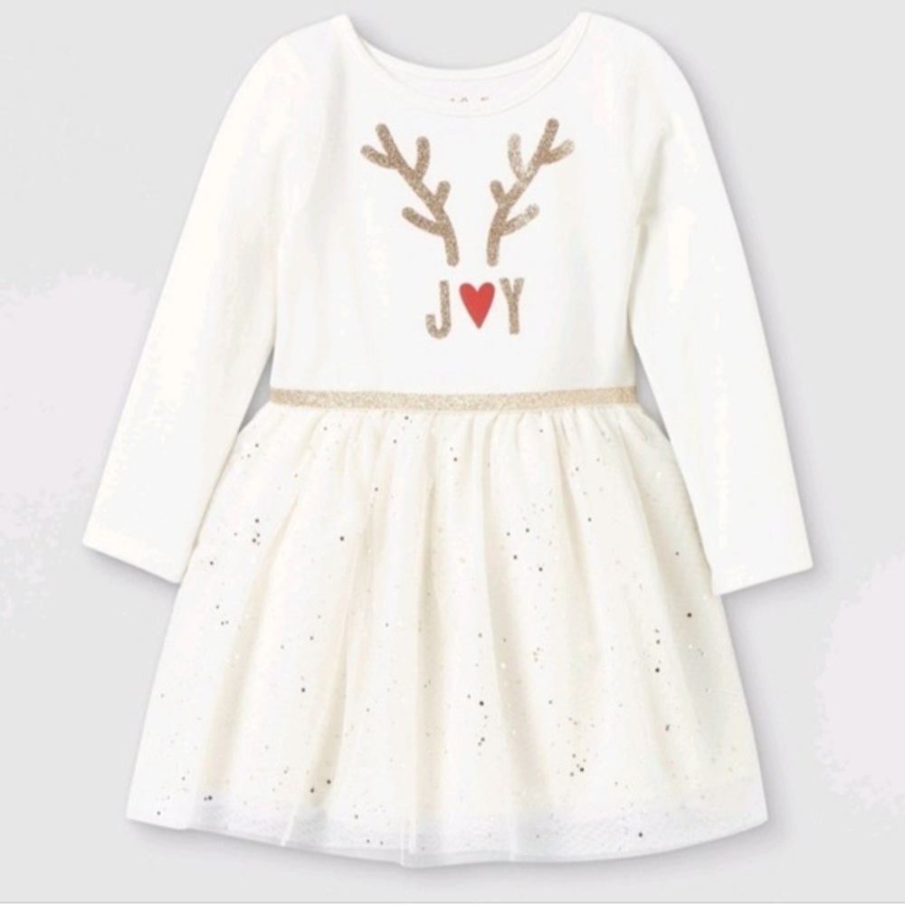 NWT TODDLER JOY REINDEER HOLIDAY DRESS